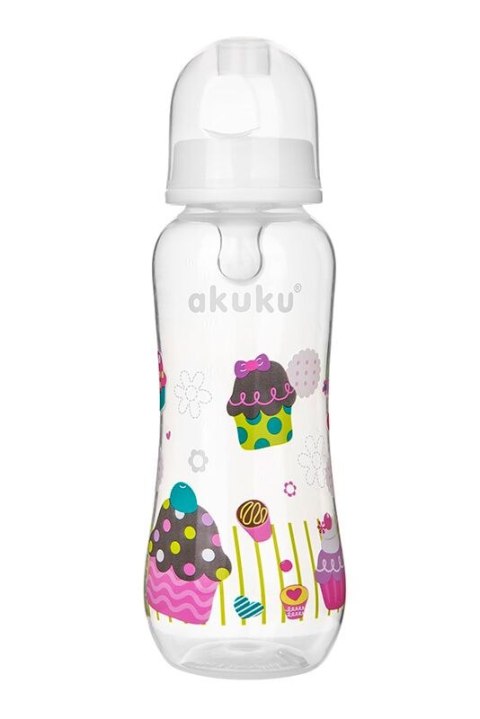 AKUKU Butelka 250 ml profilowana dekorowana