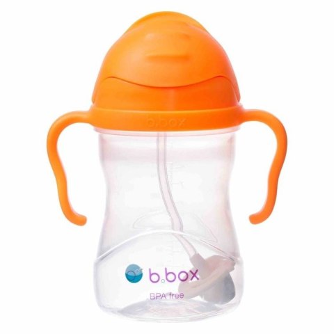 B.BOX Bidon ze słomką 240 ml orange