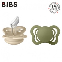 BIBS Smoczek uspokajający COUTURE VANILLA & OLIVE S 2-pak