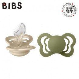 BIBS Smoczek uspokajający COUTURE VANILLA & OLIVE 2-pak