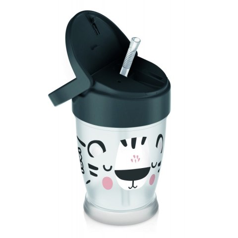 LOVI Mój kubek ze słomką Junior 250 ml Salt&Pepper