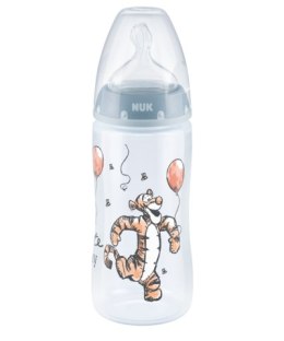 NUK Butelka 300ml. ze wskaźnikiem temperatury DISNEY KUBUŚ PUCHATEK smoczek silikonowy 0-6m-cy M