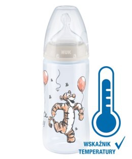 NUK Butelka 300ml. ze wskaźnikiem temperatury DISNEY KUBUŚ PUCHATEK smoczek silikonowy 0-6m-cy M