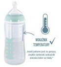 NUK Butelka FC+ 300 ml ANTI-COLIC Professional ze wskaźnikiem temperatury smoczek silikonowy 0-6 m