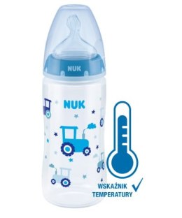 NUK Butelka FC+ PP 300 ml z wskaźnikiem temperatury smoczek silikonowy 0-6 m-cy M