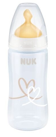 NUK Butelka FC+ PP 300 ml z wskaźnikiem temperatury smoczek lateksowy 0-6 m-cy M
