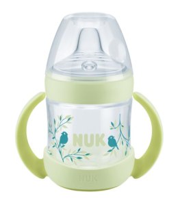 NUK NATURE SENSE Butelka 150ml. z uchwytami i wskaźnikiem temperatury ustnik silikonowy niekapek