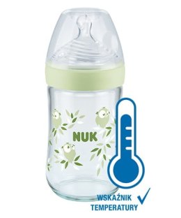 NUK Butelka szklana NATURE SENSE 240 ml z wskaźnikiem temperatury