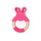 B-Gryzak drewniano-silikonowy Animals Pink Rabbit