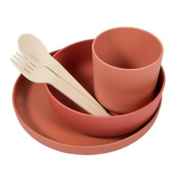 B-Zestaw naczyń 5 elem. BIOplastik CPLA terracotta