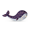 Lampka ręcznie robiona - Wieloryb fioletowy