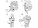 Kolorowanka 3D Cube head Dino - STEGOZAURUS 3l+ MONUMI Monumi