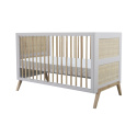 THEOBEBE - łóżeczko niemowlęce MARELIE grey&beige 140x70 cm
