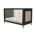 THEOBEBE - łóżeczko niemowlęce NAMI black&beige 120x60cm