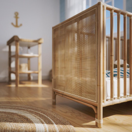 THEOBEBE - łóżeczko niemowlęce NEMO natural 120x60 cm